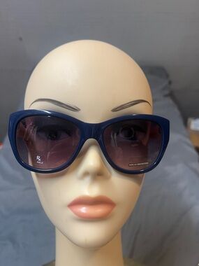 Women’s Navy RX able Flower  Sunglasses with UV Protection